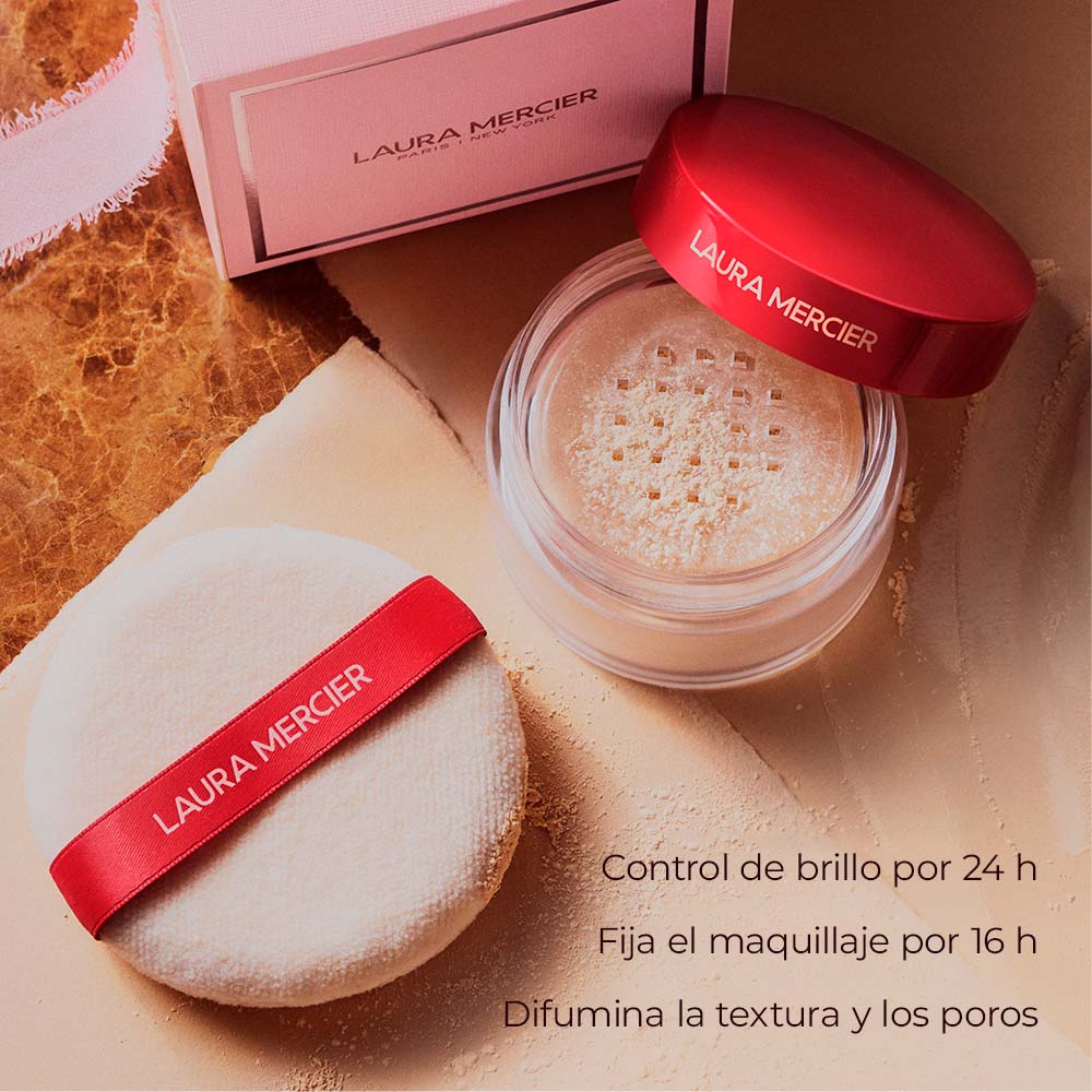 TRANSLUCENT LOOSE SETTING POWDER & VELOUR PUFF SET (SET DE MAQUILLAJE)